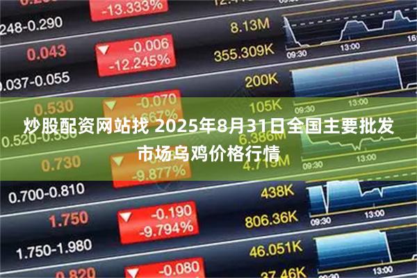 炒股配资网站找 2025年8月31日全国主要批发市场乌鸡价格行情